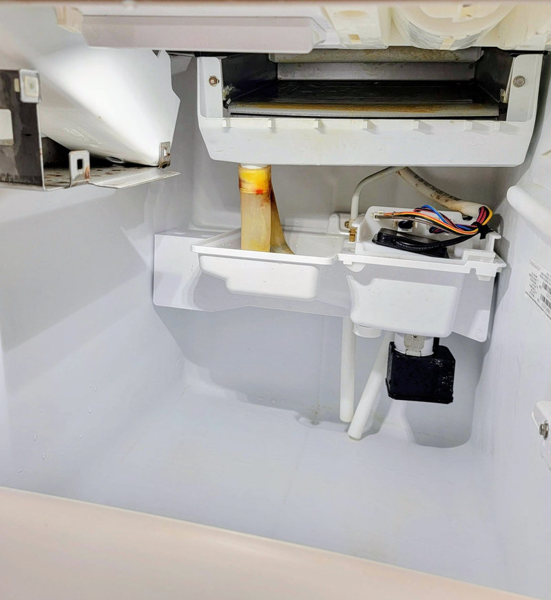 Clean interior components of an ice machine after deep cleaning